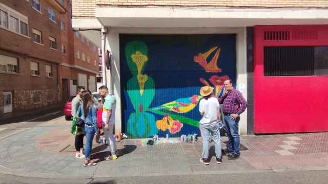 Uno de los nuevos murales de Santa Marta de Tormes