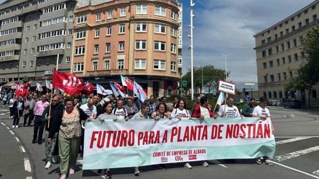 Futuro para la planta de Nostián: Nueva protesta de trabajadores de Albada en A Coruña