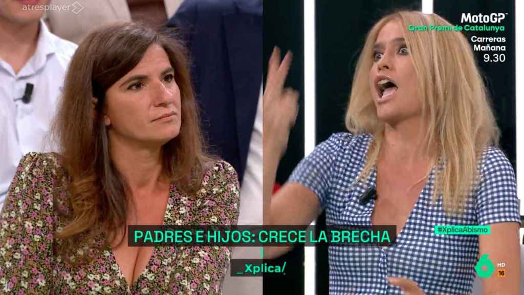 Celia Ferrero y Afra Blanco en 'laSexta Xplica'.