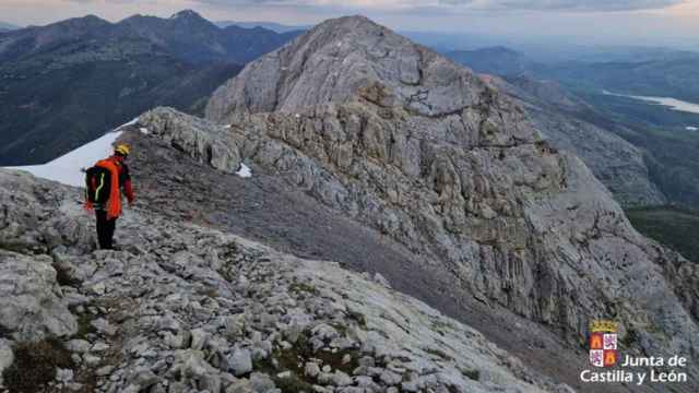 Labores de búsqueda en el Pico Espigüete de Palencia