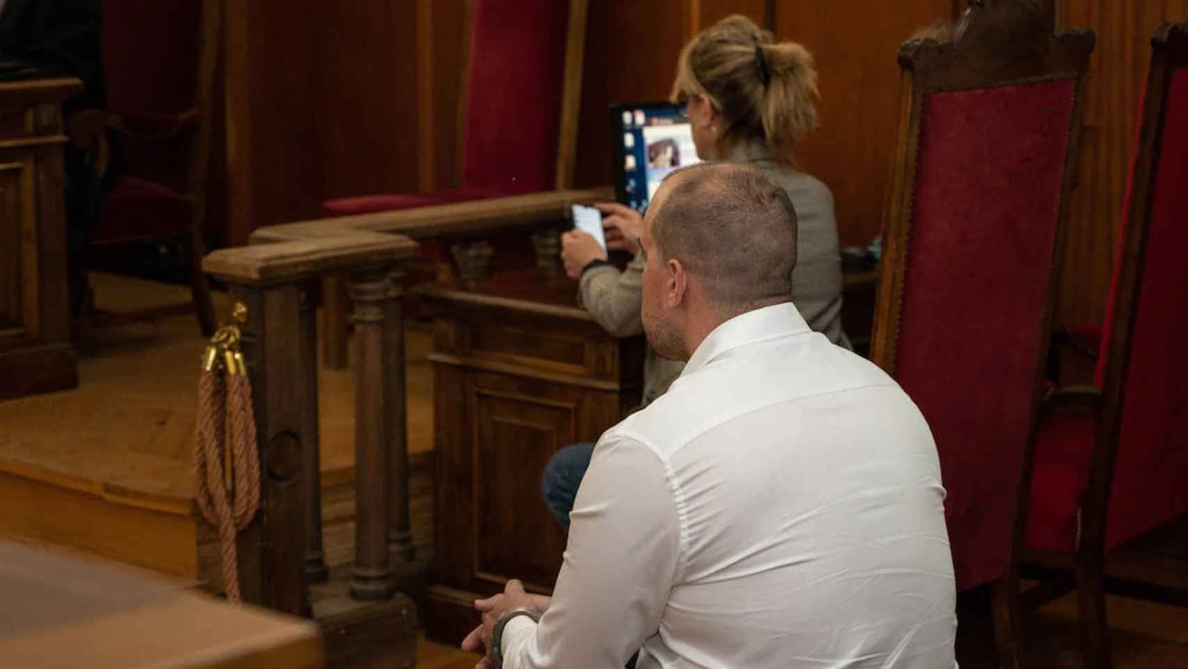 Eugenio Delgado, autor del asesinato de Manuela Chavero, durante el juicio