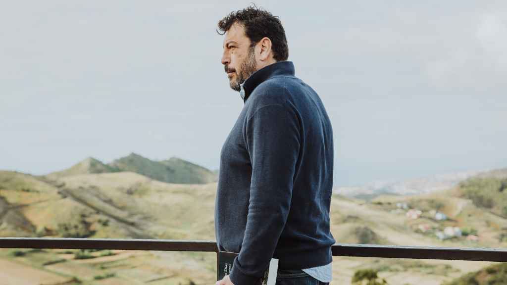 Santiago Díaz en el Mirador de Jardina (La Laguna), Tenerife. Foto: Rubén Plasencia.