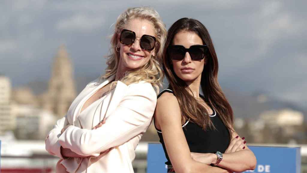 Belén Rueda e Hiba Abouk en el Festival de Málaga.