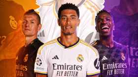Las tres equipaciones oficiales del Real Madrid la temporada 2023/24