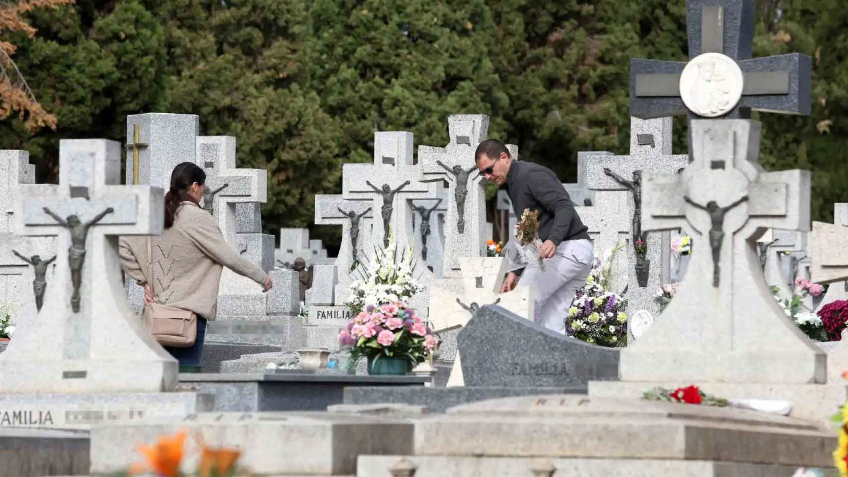 Imagen de archivo de un cementerio.