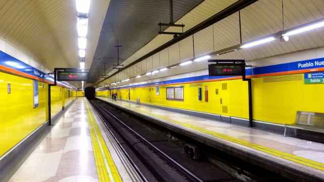 La estación de Metro de Pueblo Nuevo en Madrid.