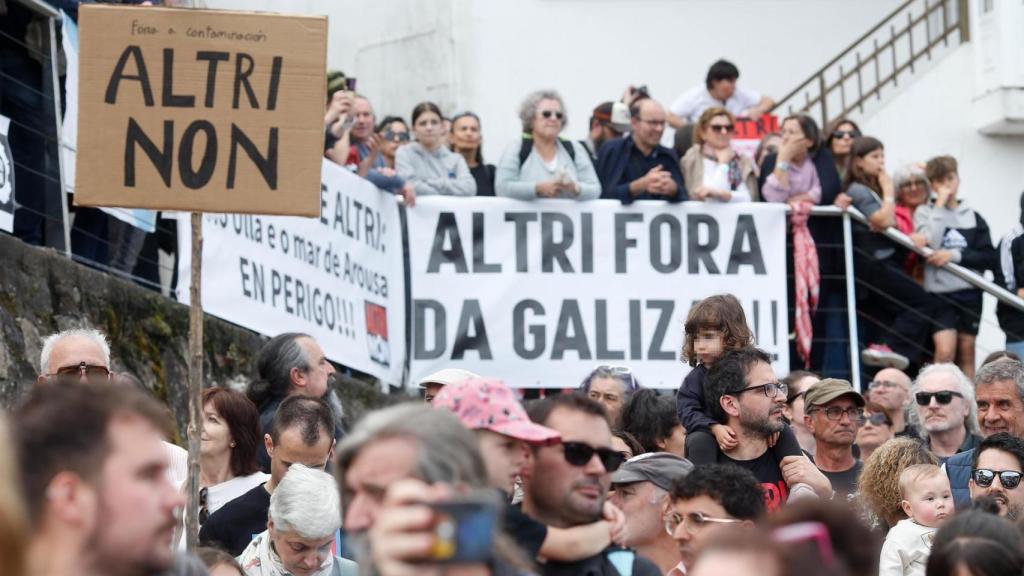 Manifestación contra Altri en Palas de Rei el 26 de mayo.