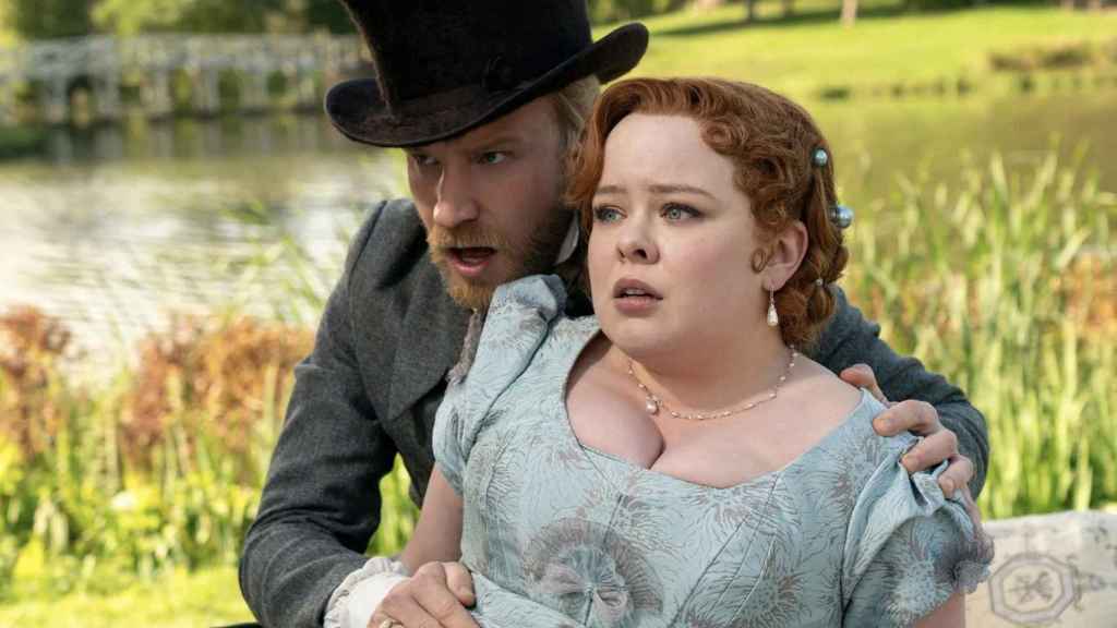 Lord Debling y Penelope en 'Los Bridgerton'