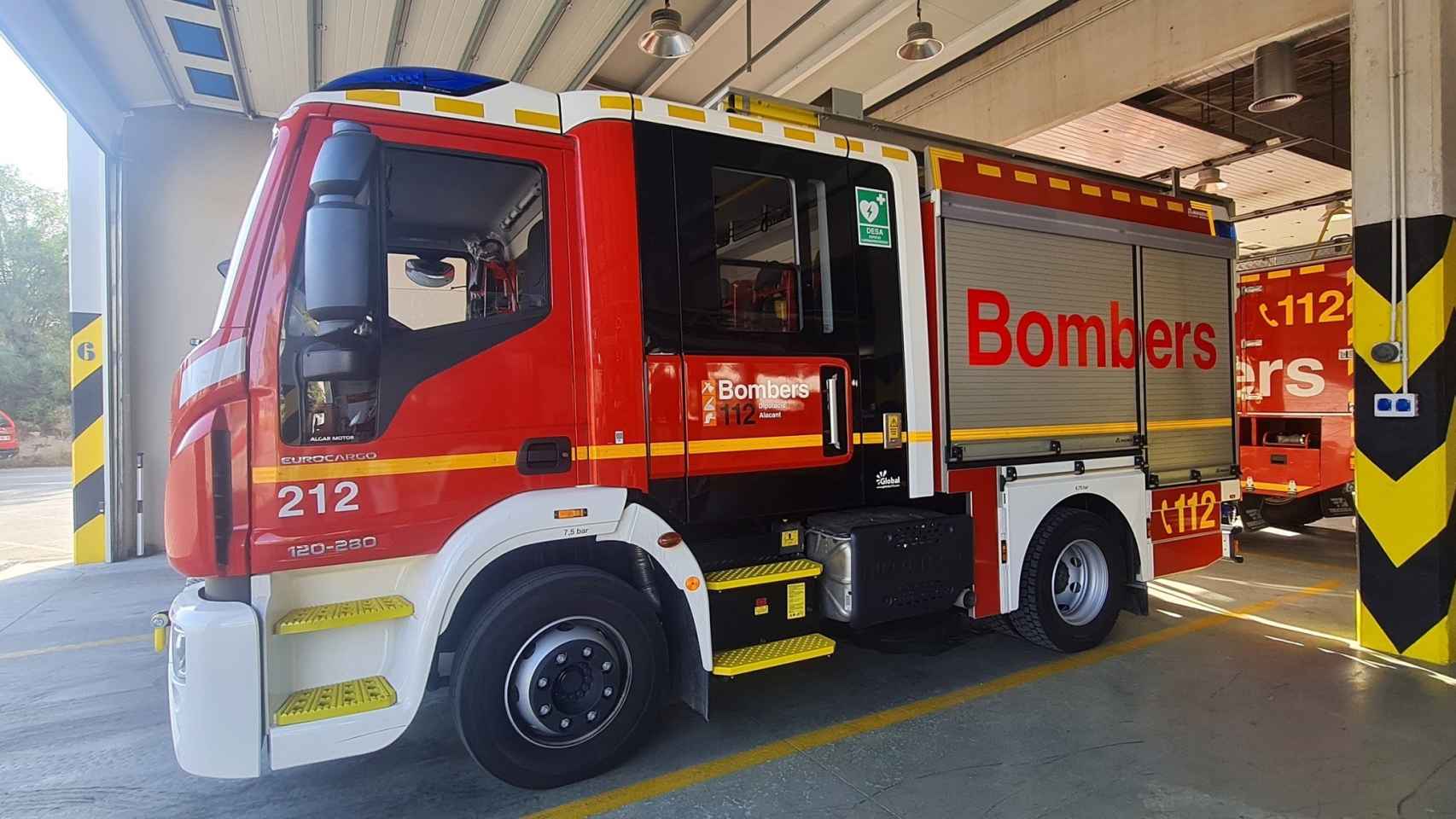 Vehículo del Consorcio Provincial de Bomberos de Alicante, en una imagen de archivo.