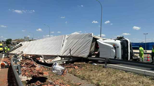 Accidente de un camionero en la A-42.