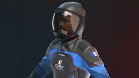 El traje espacial del CNES diseñado por Decathlon.