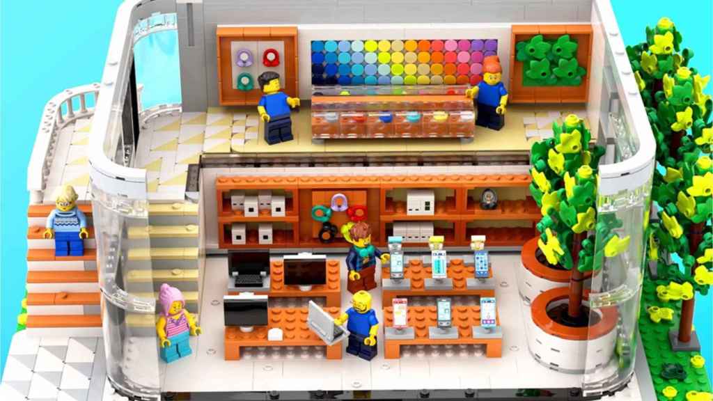 El modelo de Apple Store de Lego.