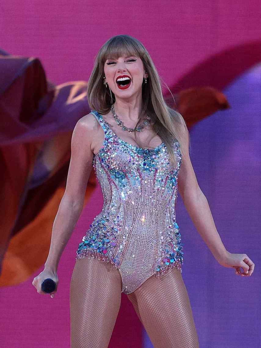 La cantante Taylor Swift en su último concierto en Lisboa (Portugal).