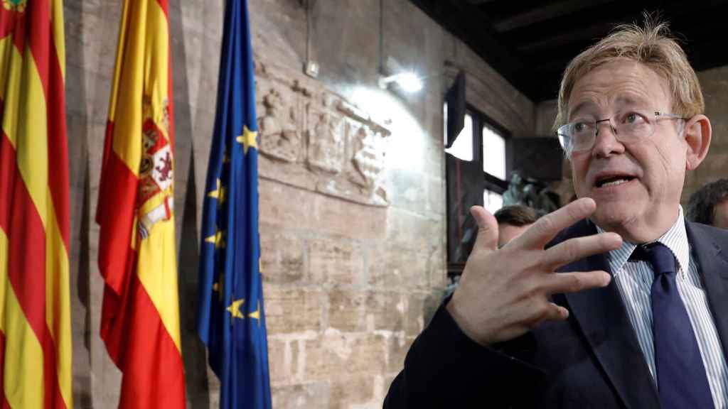 El expresidente Ximo Puig en el Palau de la Generalitat Valenciana.