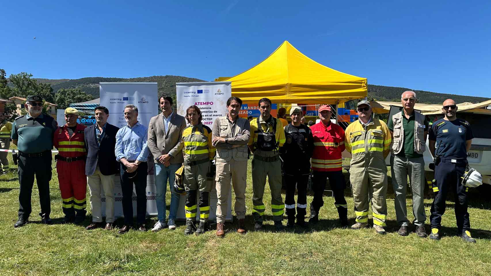 Simulacro de incendio forestal en El Maíllo