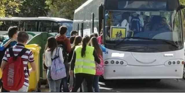 Imagen de archivo de un autobús escolar.