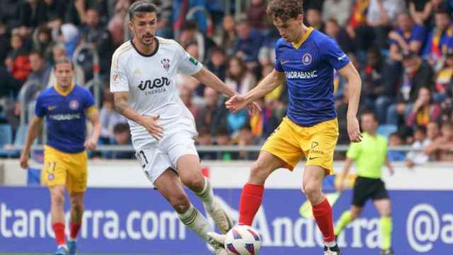 Imagen del partido Andorra-Albacete de esta temporada.