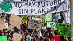 Imagen de archivo de una protesta contra el cambio climático.