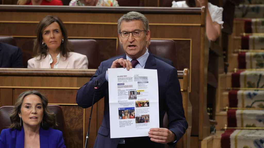 Feijóo, este miércoles en la sesión de control al Gobierno en el Congreso.