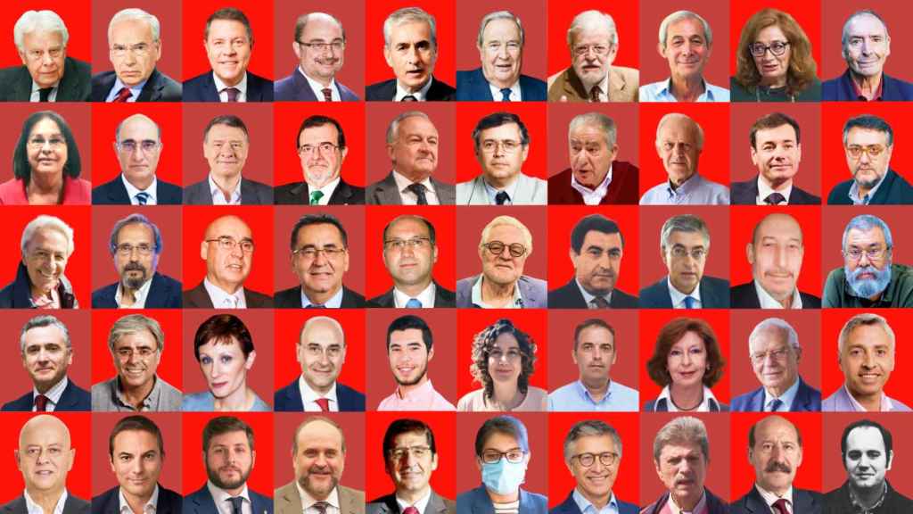 Los 50 del PSOE contra la amnistía.