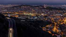 Puesta de Sol desde el Tibidabo.