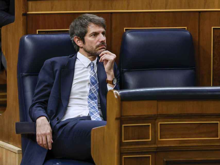 El ministro de Cultura, Ernest Urtasun, durante la última sesión del Congreso de los Diputados.