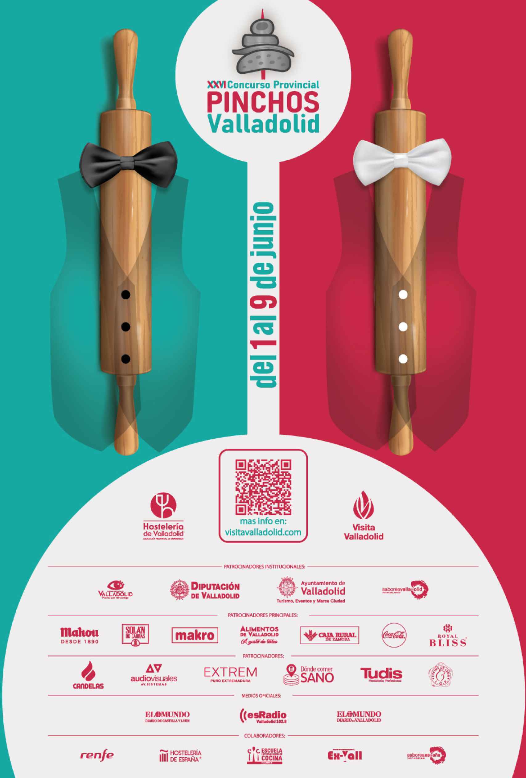 Cartel del XXVI Concurso Provincial de Pinchos de Valladolid