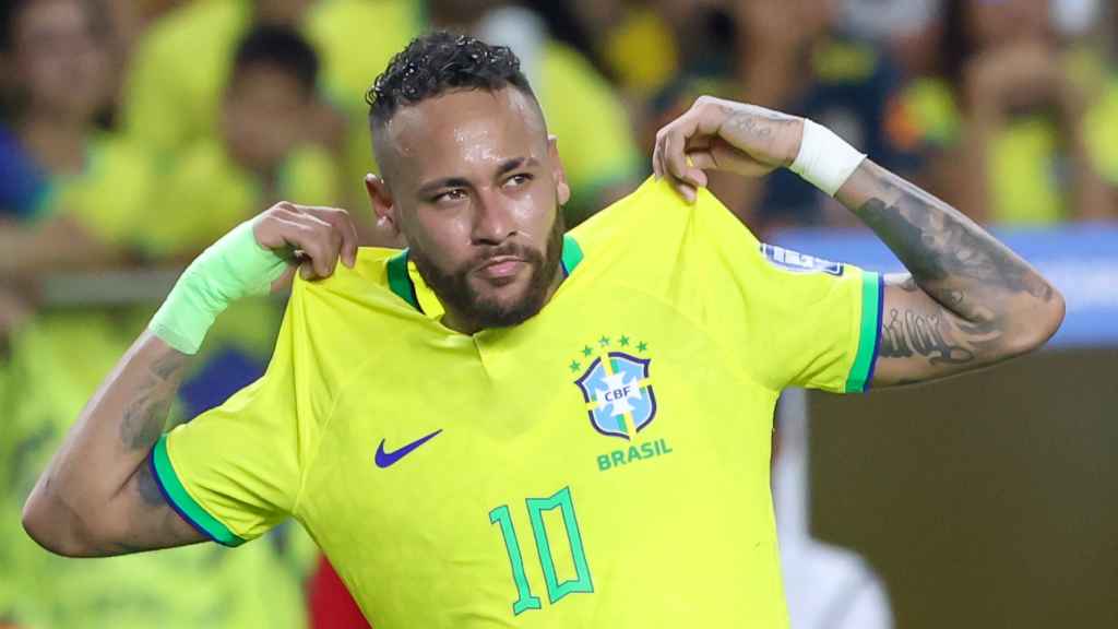 Neymar Jr con la selección de Brasil