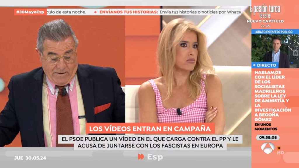 Graciano Palomo y Afra Blanco en 'Espejo Público'.