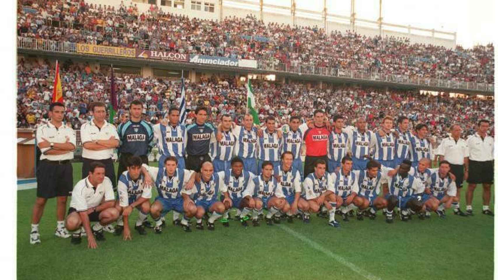 La plantilla del Málaga CF de la temporada 1998-99.