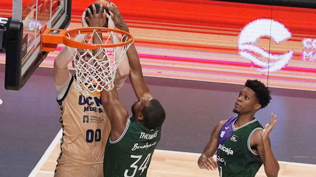 Will Thomas durante el partido contra UCAM Murcia