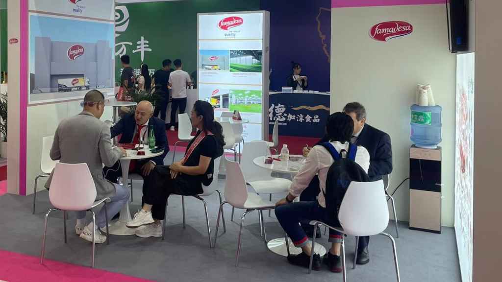 El expositor de Famadesa en esta feria internacional en Shangai.