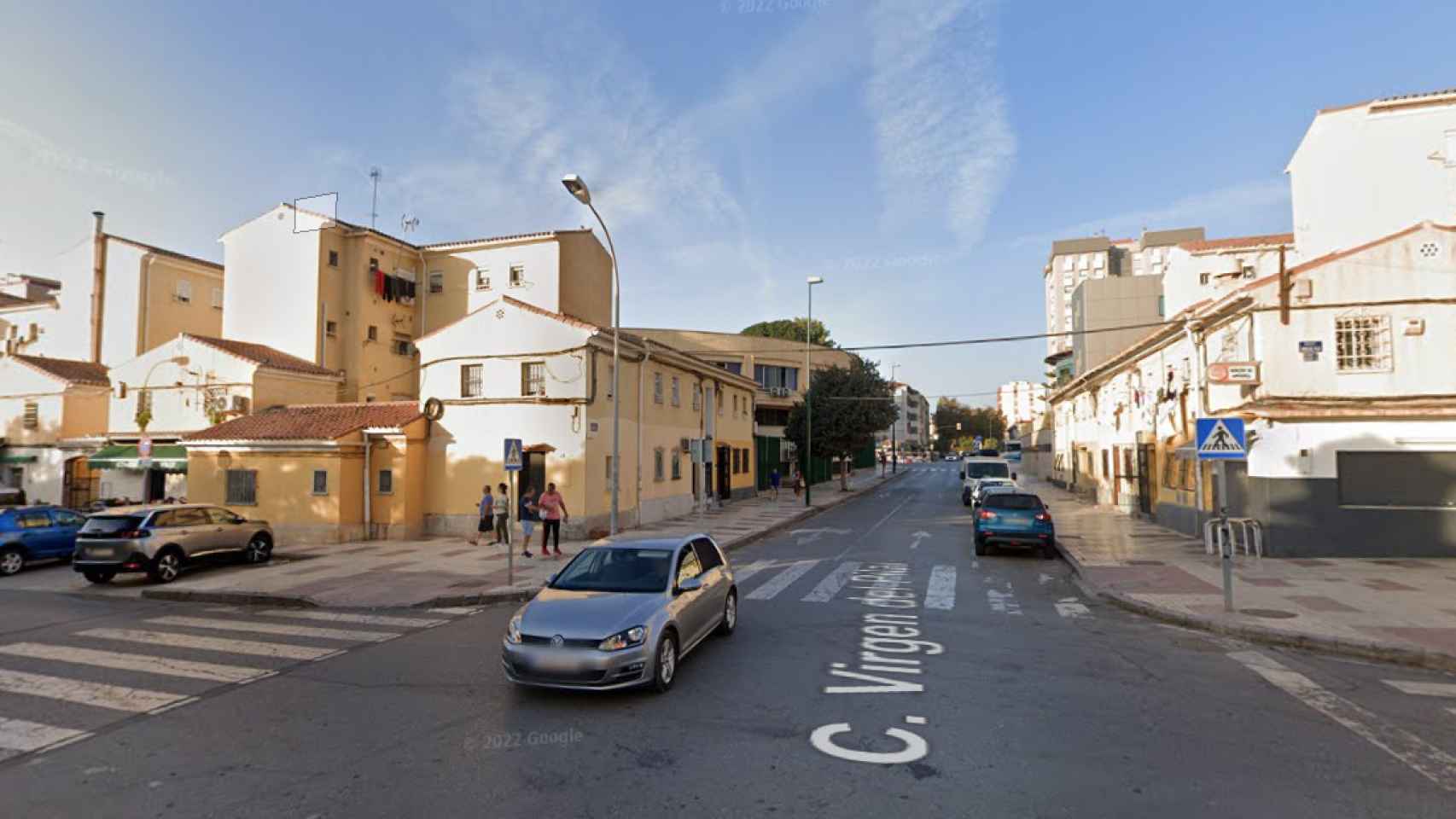 Calle Virgen del Pilar, donde ocurrieron los hechos.