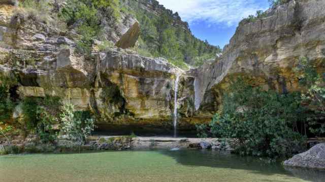 Chorro de Corbera, en Los Charcos de Quesa, Valencia.