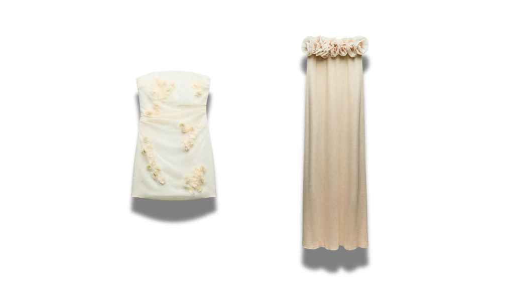 Selección de piezas de Zara con apliques florales.