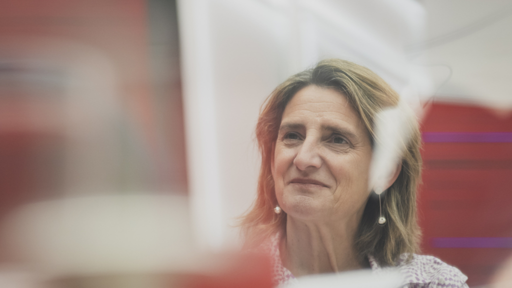 La vicepresidenta tercera del Gobierno y candidata del PSOE a las elecciones europeas, Teresa Ribera.