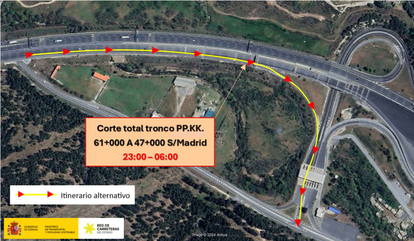 Cortes AP-6 por simulacro en los túneles de Guadarrama