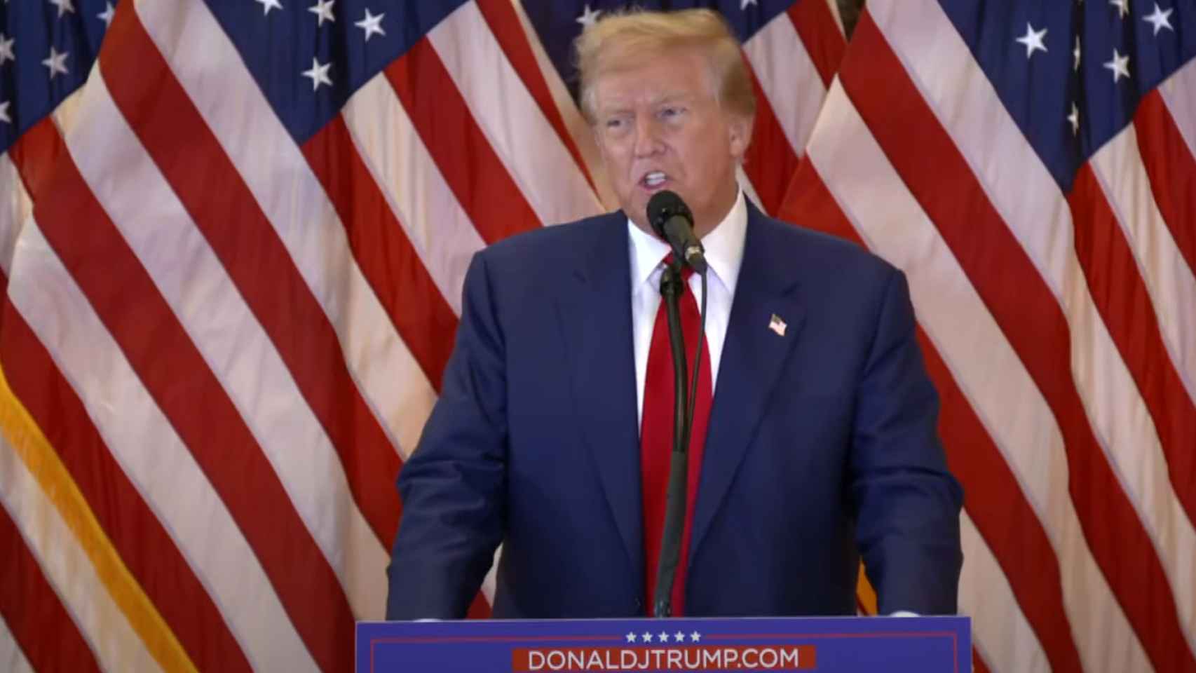 Donald Trump, durante su rueda de prensa de este viernes