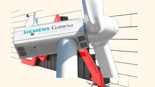 Ilustración de un aerogenerador de Siemens Gamesa.