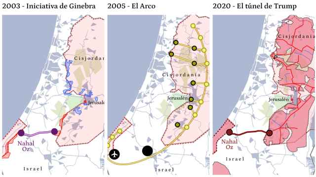 La Iniciativa de Ginebra de 2003, el Arco de 2005 y el plan de Donald Trump de 2020.