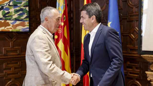 Carlos Mazón y Joan Baldoví en su primer encuentro oficial de la legislatura este viernes