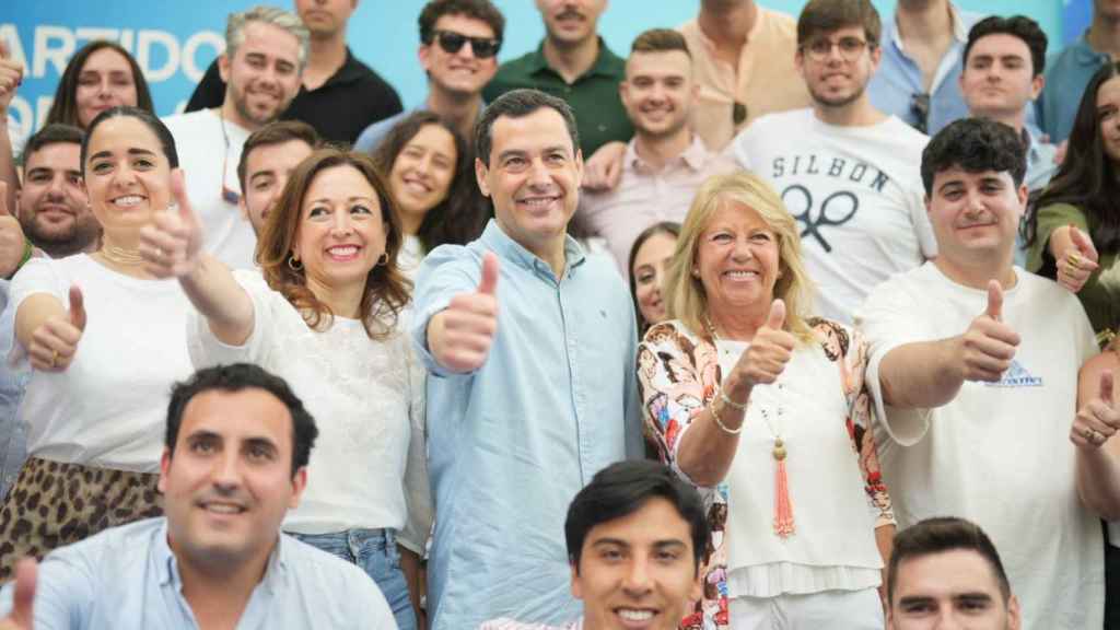 Juanma Moreno, en el acto en Marbella.