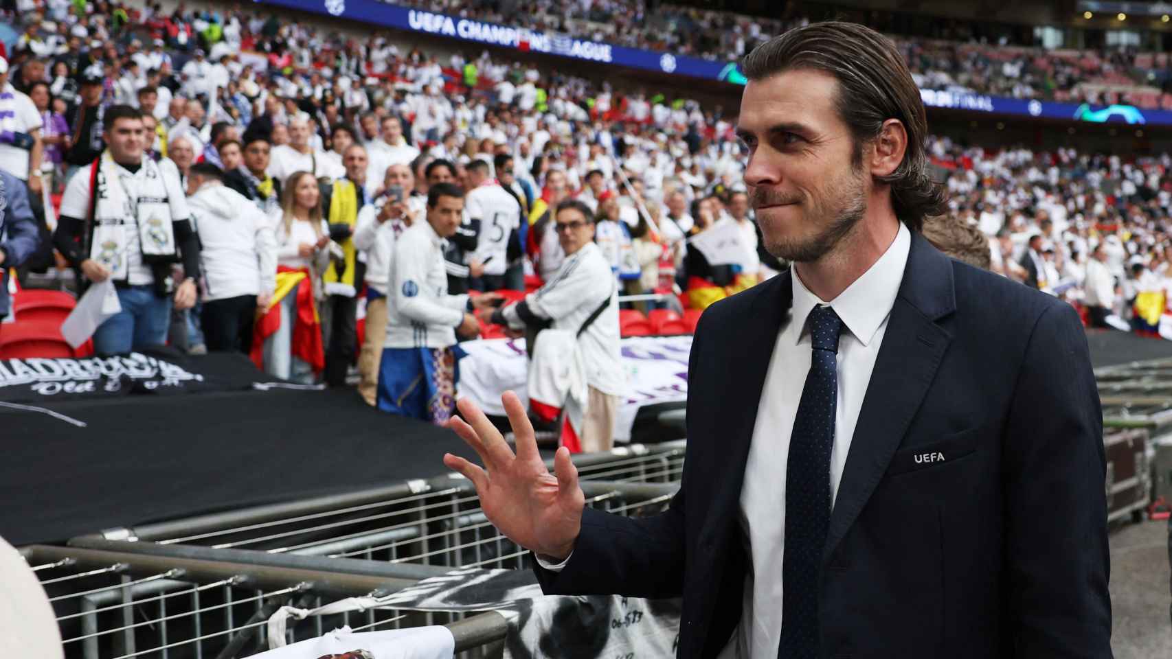 Gareth Bale, en la final de la Champions League en Wembley