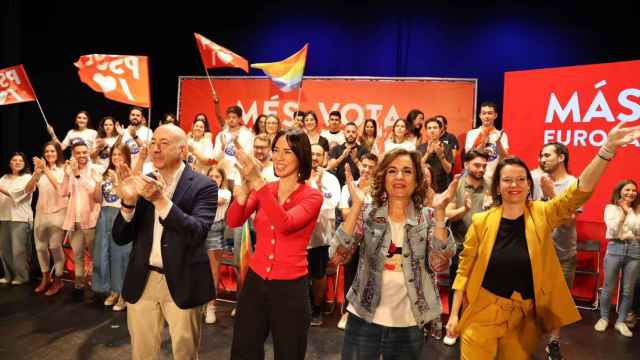 El PSOE, en el acto de campaña de las elecciones europeas 2024 en Alicante. EE