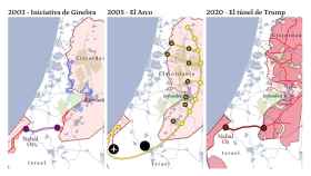 La Iniciativa de Ginebra de 2003, el Arco de 2005 y el plan de Donald Trump de 2020.