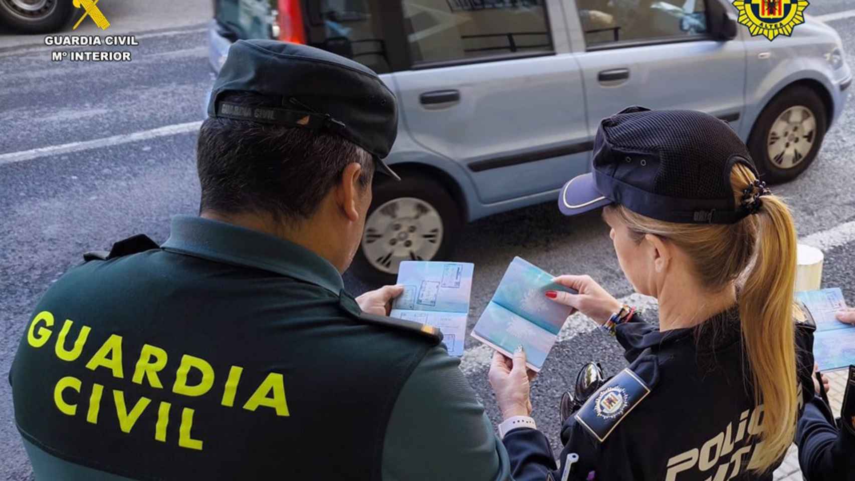 Detenidas tres personas en Altea por la sustracción de un vehículo en Italia. Guardia Civil