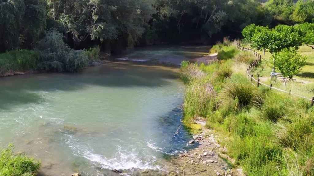 Río Júcar a su paso por Valdeganga (Albacete). Foto: Valdeganga Turismo.