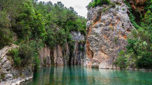 La Fuente de los Baños, en Montanejos (Castellón).