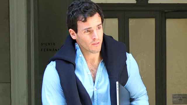 Íñigo Onieva, a la salida del bautizo de la hija de Isabelle Junot.