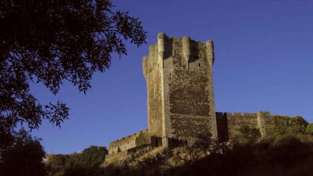 La figura de la airosa Torre del Homenaje del castillo de Monleón